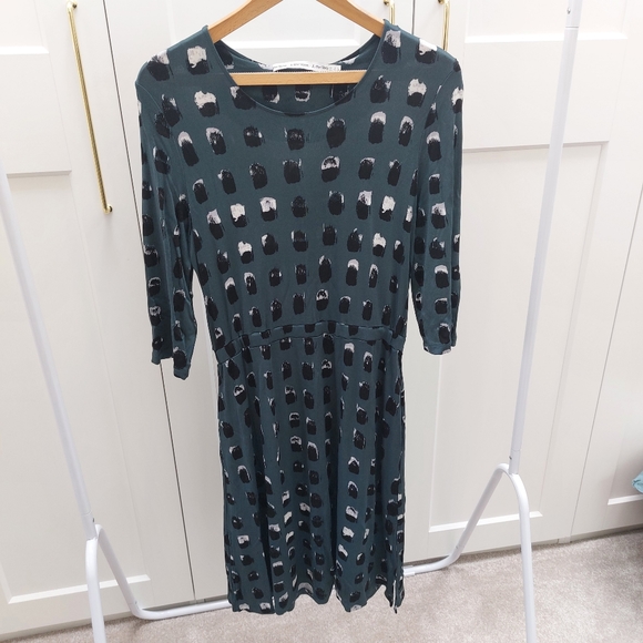 & other stories Size 12 eur 40 dark green dress - Picture 3 of 16